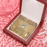 Dear Daughter Forever Love Necklace Message Card