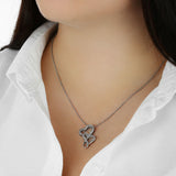 Mommy-To-Be Double Hearts Necklace Message Card