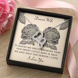 Dearest Wife Lucky in Love Necklace Message Card