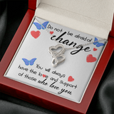 Loving You Double Hearts Necklace Message Card