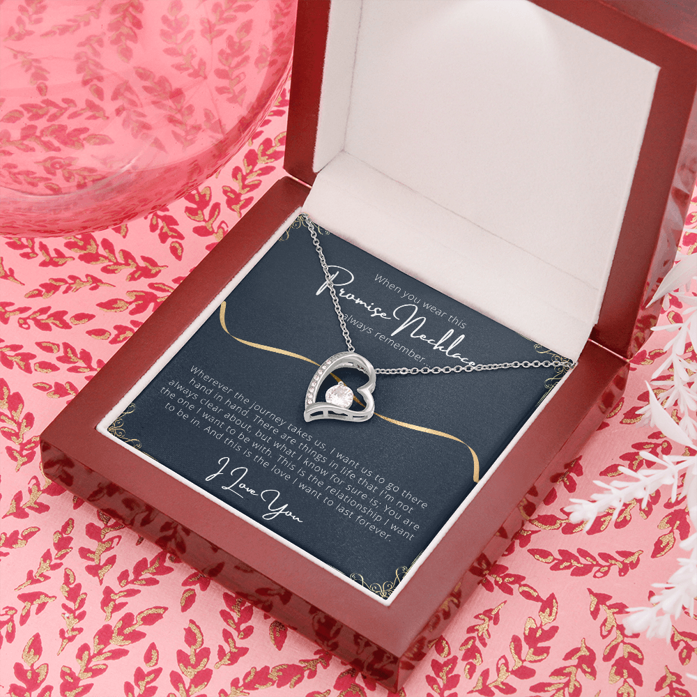 Promise Forever Love Necklace Message Card
