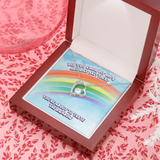 Did You Know My Lips Are Like Skittles Forever Love Necklace Message Card