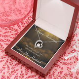 Happy Anniversary Forever Love Necklace Message Card