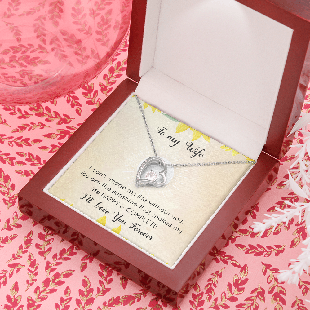 Happy New Years Forever Love Necklace Message Card