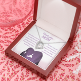 Thank You Mom Forever Love Necklace Message Card