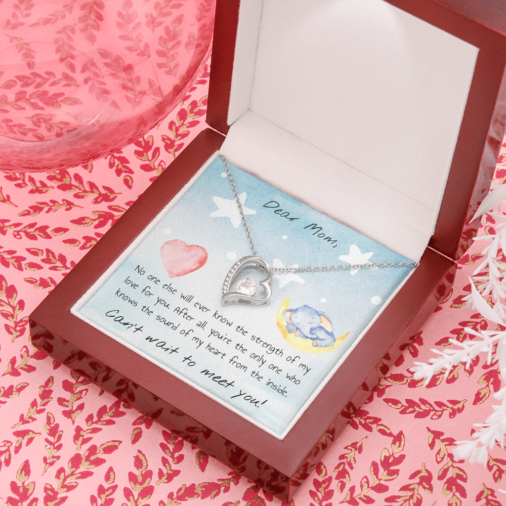 Dear Mom Forever Love Necklace Message Card