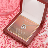 Dear Mom Forever Love Necklace Message Card