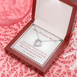 Merry Christmas Forever Love Necklace Message Card