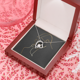 Him and Her Forever Love Necklace Message Card