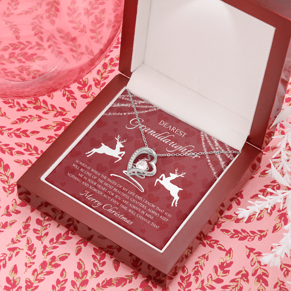 Dearest Granddaughter Forever Love Necklace Message Card