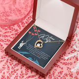 Dear Wife Forever Love Necklace Message Card