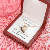 I Like It When You Smile Forever Love Necklace Message Card