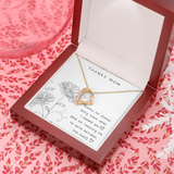 Thanks Mom Forever Love Necklace Message Card