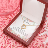 To My Girlfriend Forever Love Necklace Message Card