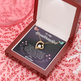 To My Granddaughter Forever Love Necklace Message Card