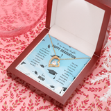 To My Amazing Daughter Forever Love Necklace Message Card