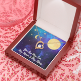 Sun, Moon & Stars Forever Love Necklace Message Card