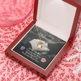 To My Valentine Forever Love Necklace Message Card