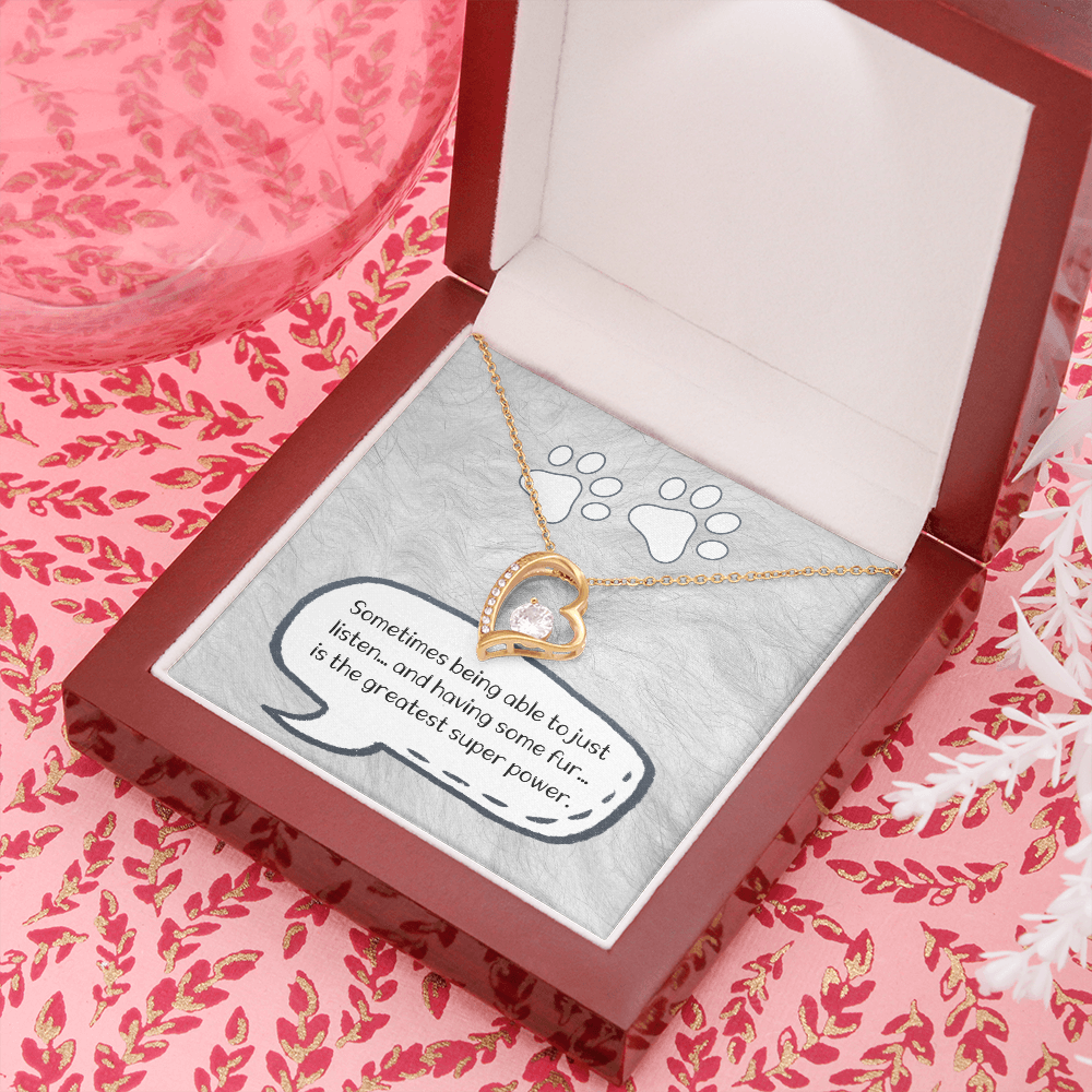 Paw Forever Love Necklace Message Card