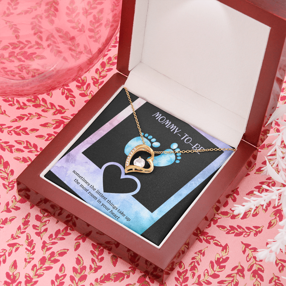 Mommy-To-Be Forever Love Necklace Message Card
