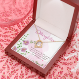 Daughter Forever Love Necklace Message Card