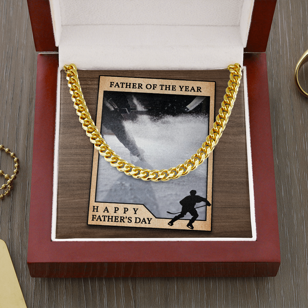 Wonderful Dad Of The Year Cuban Chain Message Card