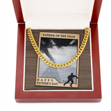 Wonderful Dad Of The Year Cuban Chain Message Card