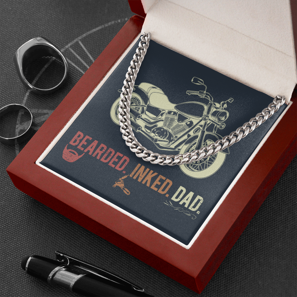 Awesome Dad Cuban Chain Message Card