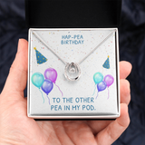 Happy Birthday Lucky in Love Necklace Message Card