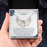 In Loving Memory Of Your Mother Lucky in Love Necklace Message Card