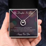 My Daughter-In-Law Lucky in Love Necklace Message Card