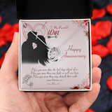 To My Beautiful Lucky in Love Necklace Message Card
