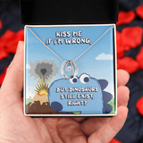 Kiss Me If I'm Wrong Lucky in Love Necklace Message Card