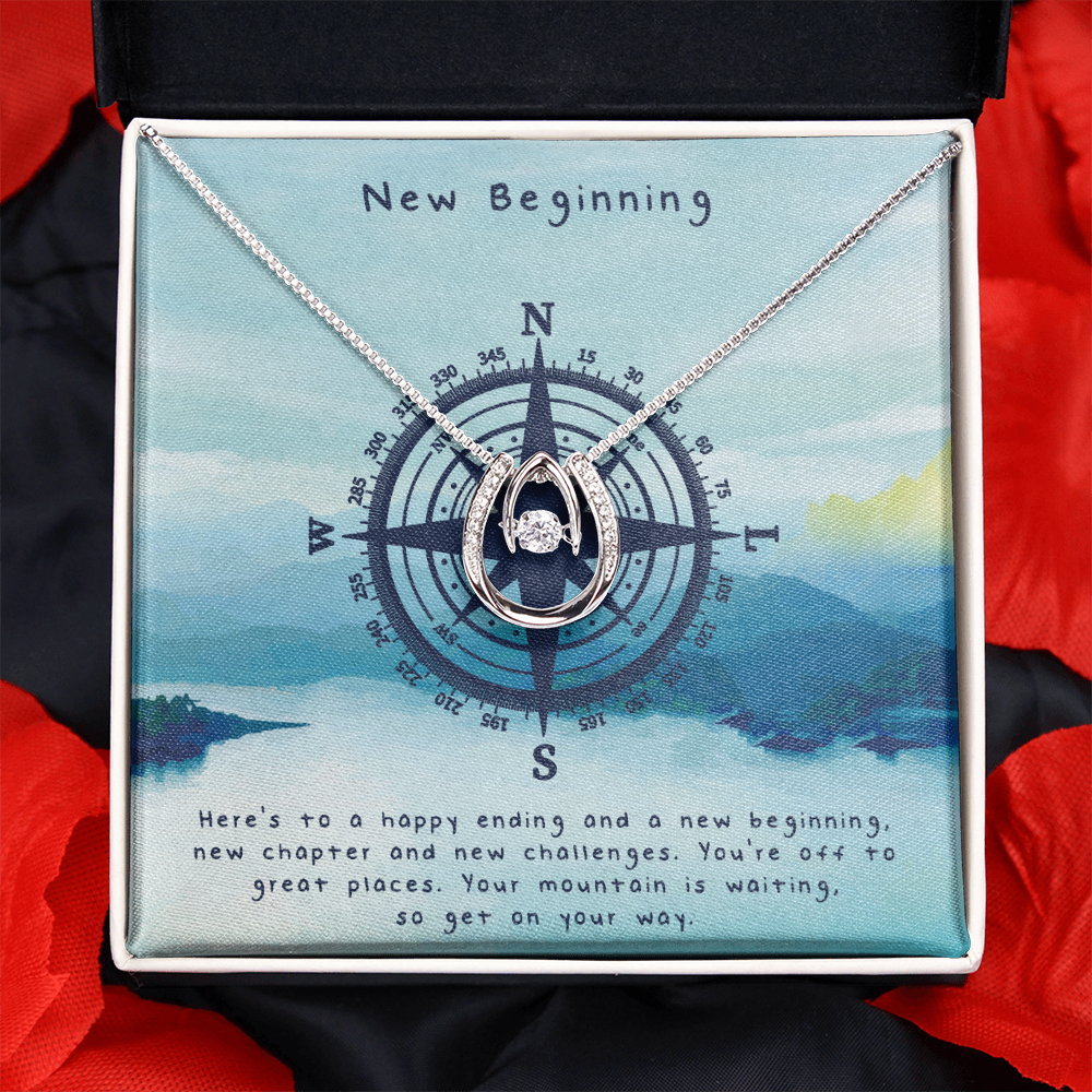 New Beginning Lucky in Love Necklace Message Card