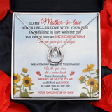 To My Mother-In-Law Lucky in Love Necklace Message Card
