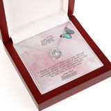 To My Wife Lucky in Love Necklace Message Card