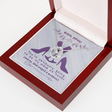 Maid of Honor Lucky in Love Necklace Message Card