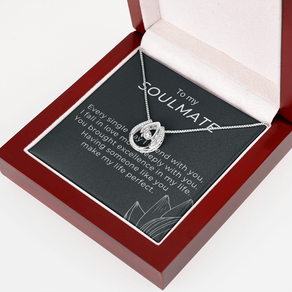 To My Soulmate Lucky in Love Jewelry Message Card
