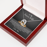 To My Future Wife Lucky in Love Necklace Message Card