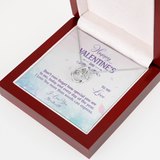 To My Love Lucky in Love Necklace Message Card