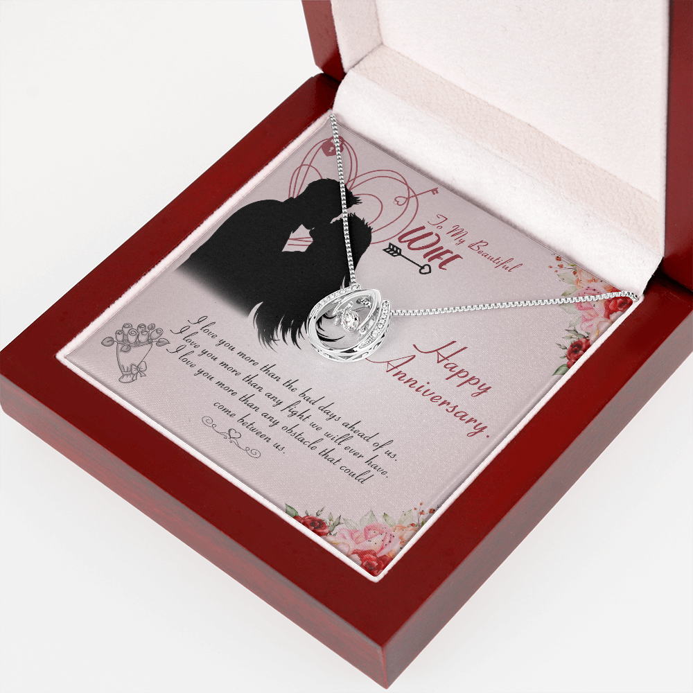 To My Beautiful Lucky in Love Necklace Message Card