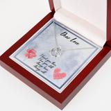 Dear Love Lucky in Love Necklace Message Card