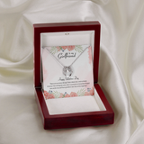 To My Girlfriend Lucky in Love Necklace Message Card