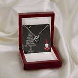 Christmas Celebrations Lucky in Love Necklace Message Card