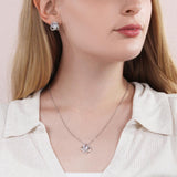 Wanderlust Love Knot Necklace & Earring Set Message Card