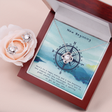 New Beginning Love Knot Necklace & Earring Set Message Card