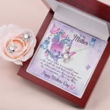 To My Mother Love Knot Earring & Necklace Set Message Card