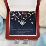 Our Mother Love Knot Earring & Necklace Set Message Card