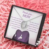 Thank You Mom Forever Love Necklace Message Card