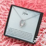 To Mom Forever Love Necklace Message Card